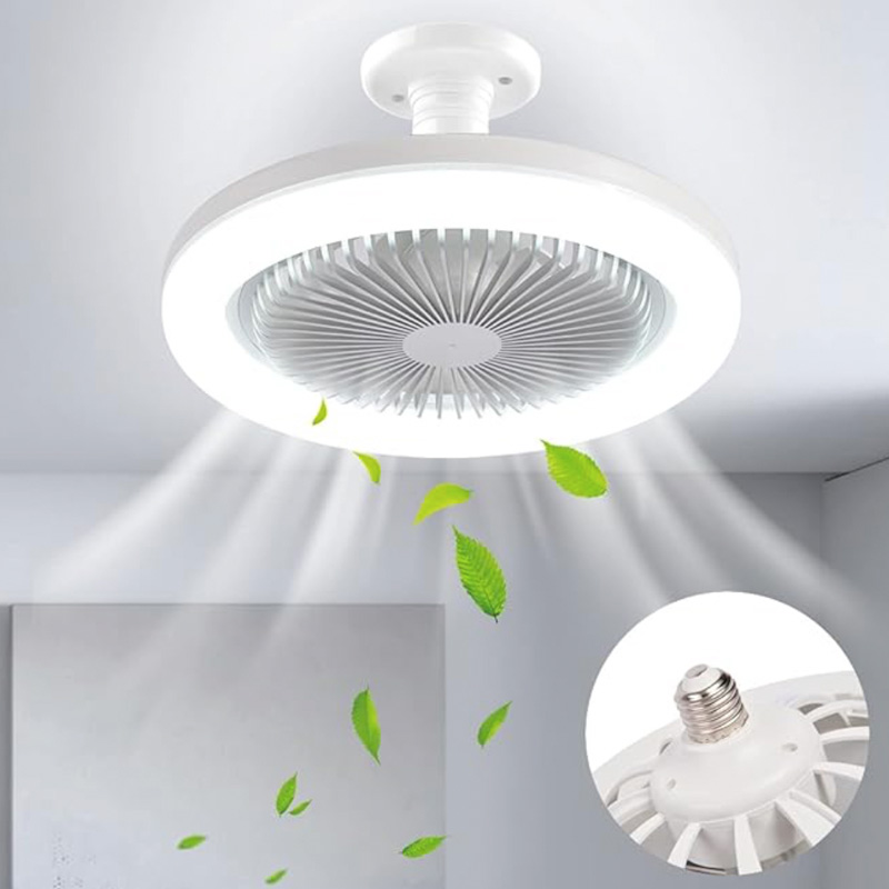 Ampolleta LED con Ventilador Rosca E27 – 30W, Luz Fría 6500K | 3 Modos de Uso - Imagen 2