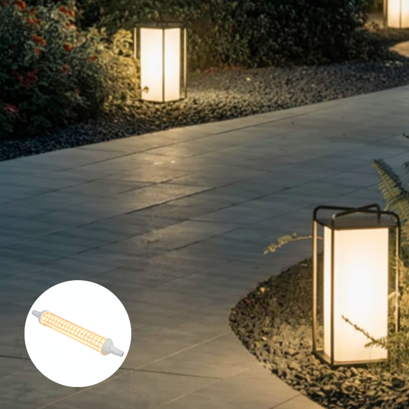 Ampolleta LED R7S – 12W, Luz Cálida 3000K | Base Doble Contacto - Imagen 2
