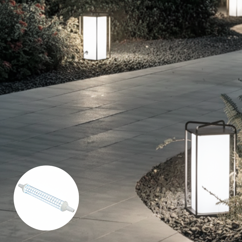 Ampolleta LED R7S – 12W, Luz Fría 6500K | Base Doble Contacto - Imagen 2