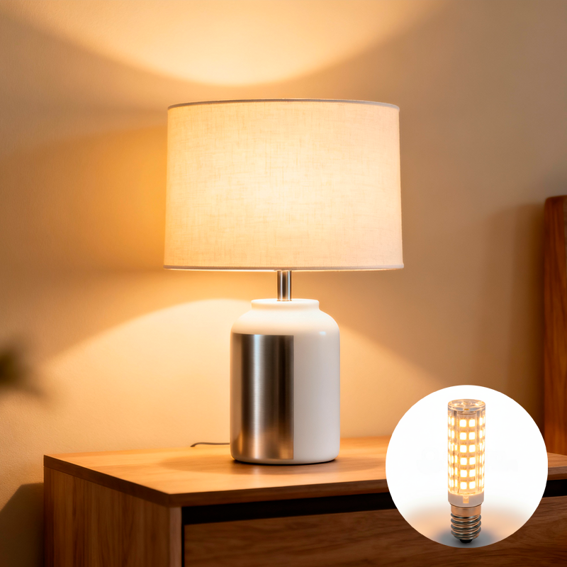 Ampolleta LED E14 – 7W, Luz Cálida 3000K | Formato Compacto - Imagen 2
