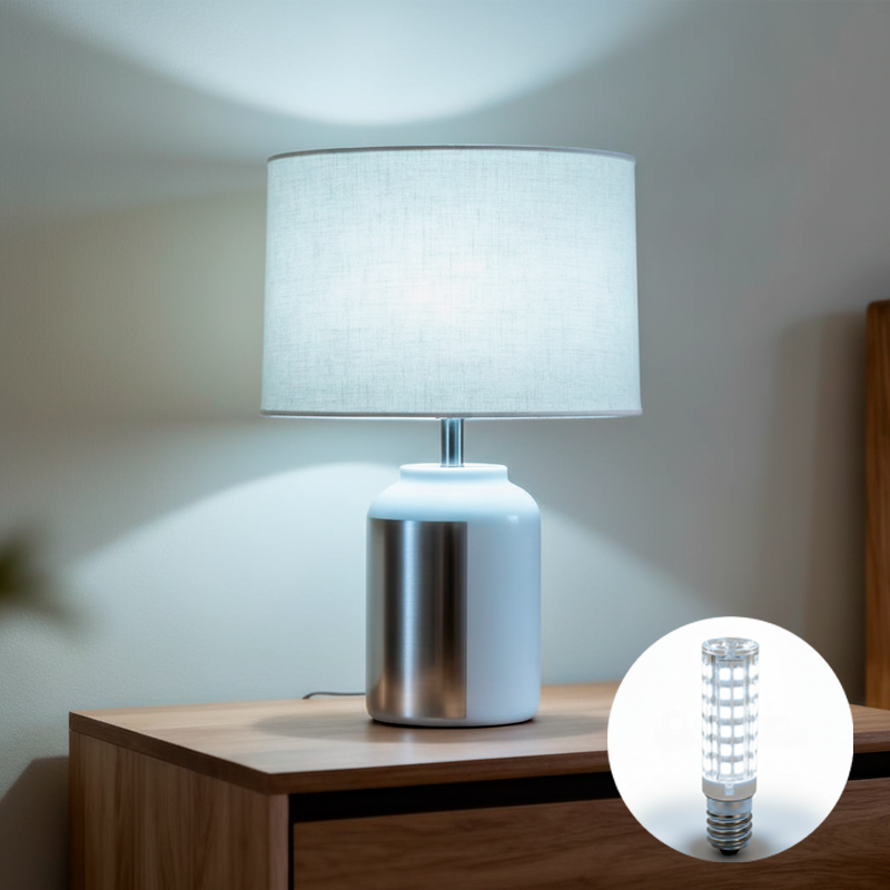 Ampolleta LED E14 – 5W, Luz Fría 6500K | Formato Compacto - Imagen 2