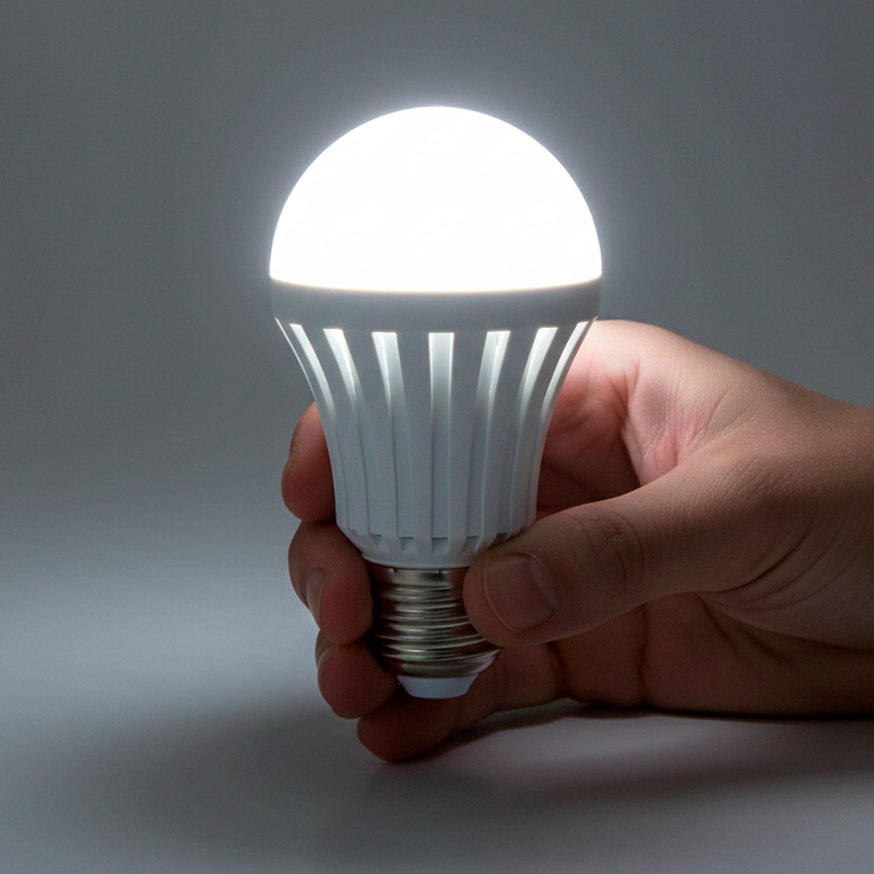 Ampolleta de Emergencia A73 Rosca E27 – 7W, Luz Fría 6500K | Recargable y Activación Manual - Imagen 2