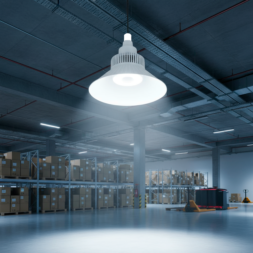 Campana LED Con Rosca E27 y Disipador de Aluminio – 50W, Luz Fría 6500K - Imagen 2
