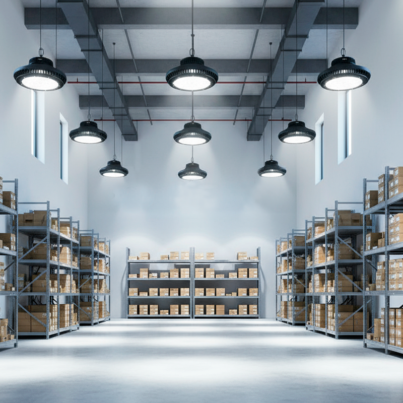 Campana UFO LED IP65 Exterior – 100W, Luz Fría 6500K | Foco Industrial - Imagen 2