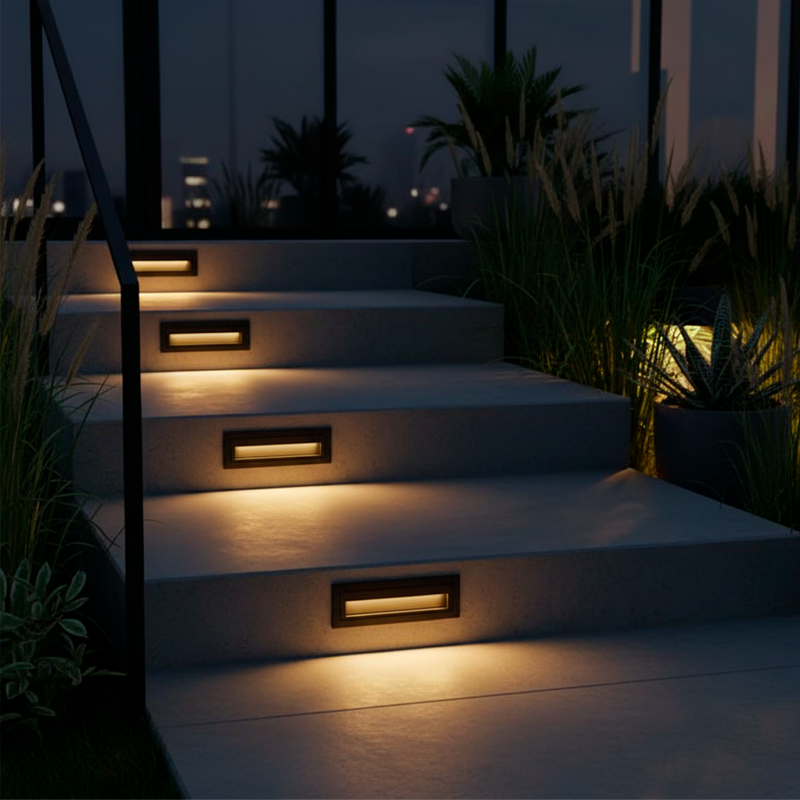Luminaria de Muro LED Embutida – 6W, Luz Cálida 3000K | IP65 Exterior - Imagen 2