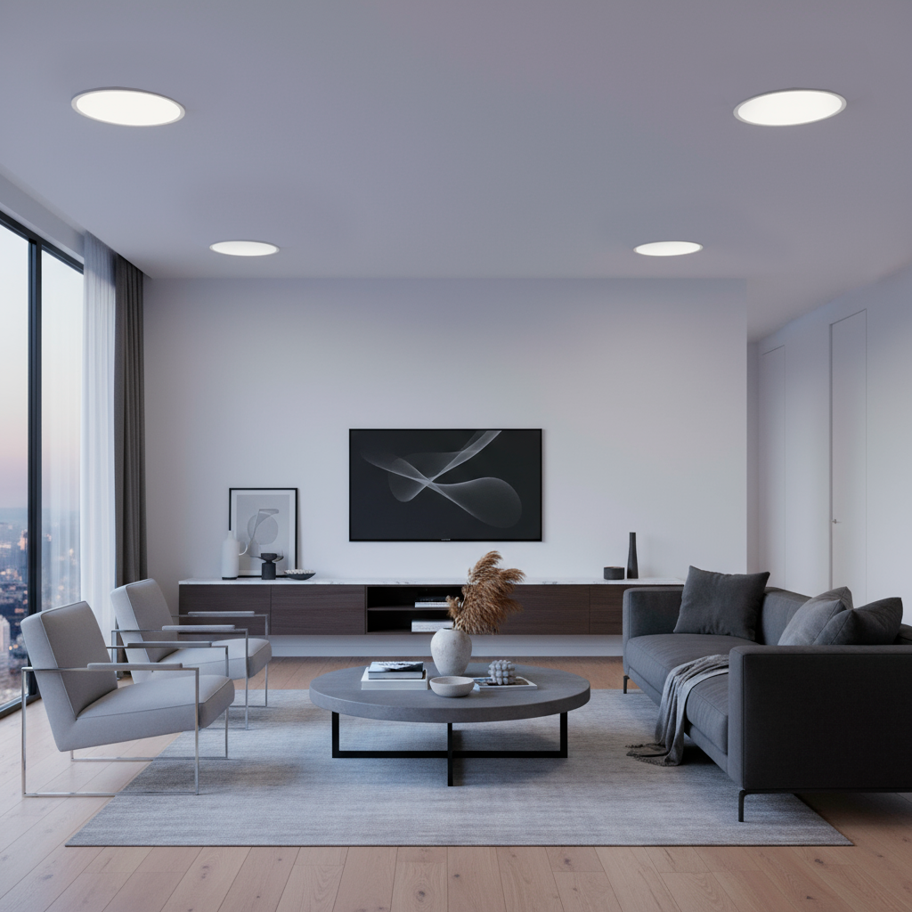 Panel LED Embutido Redondo – 18W, Luz Fría 6500K - Imagen 2