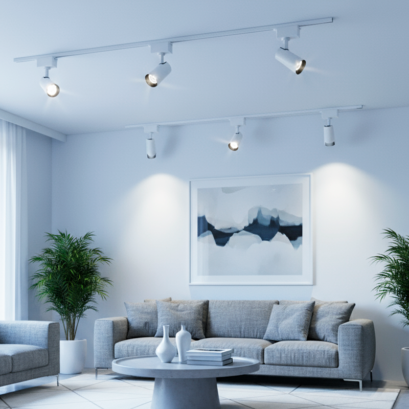 Foco Riel Lucent LED Integrado – 30W, Luz Fría 6500K | Color Blanco - Imagen 2