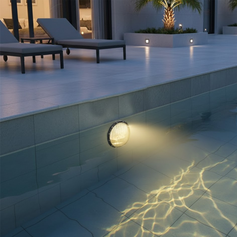 Foco LED para Piscina Embutido PAR56 12V – 20W, Luz Cálida 3000K - Imagen 2