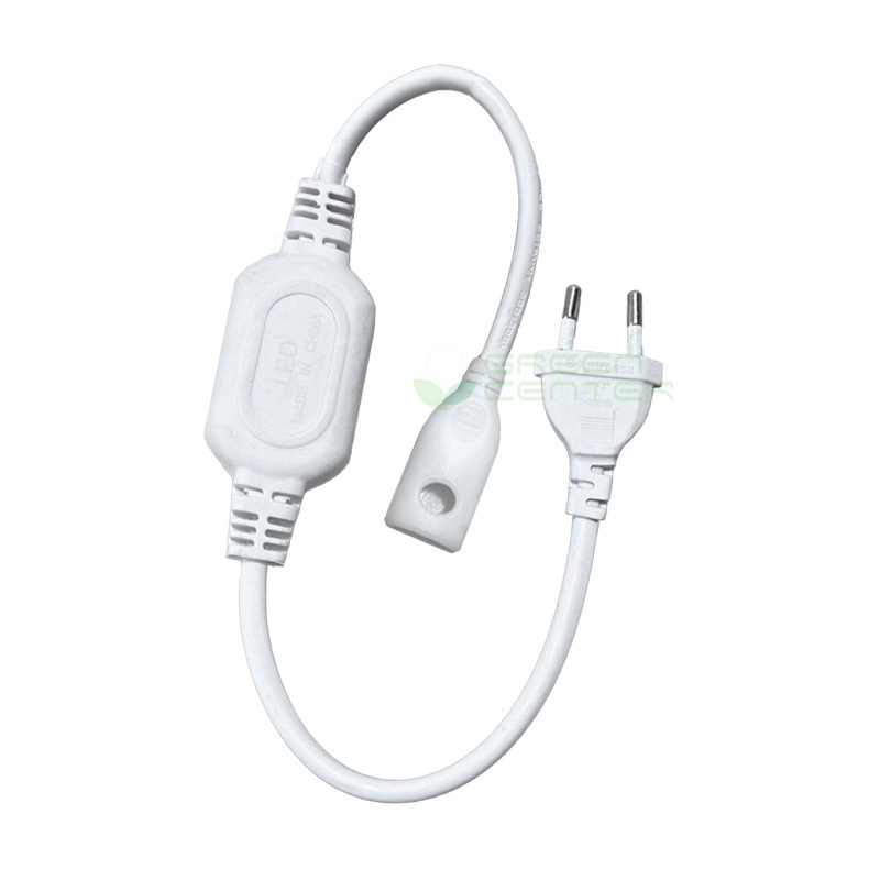 Conector con Enchufe para Manguera LED 220V