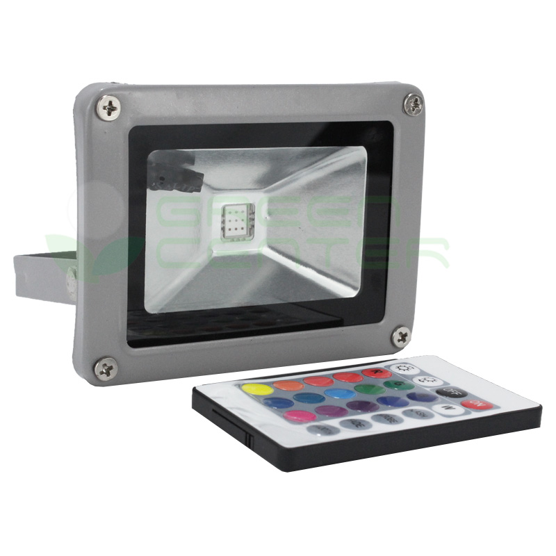 Proyector de Área COB LED – 10W, RGB | Incluye Control Remoto RGOMF010RG