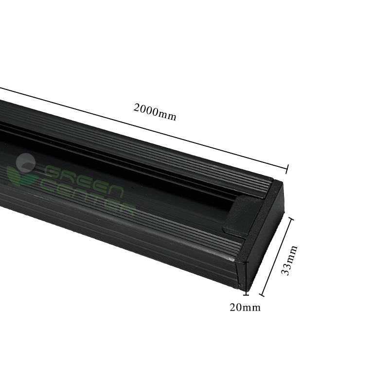 Riel Energizado de ABS para Focos LED – 2 mts, Color Negro - Imagen 4