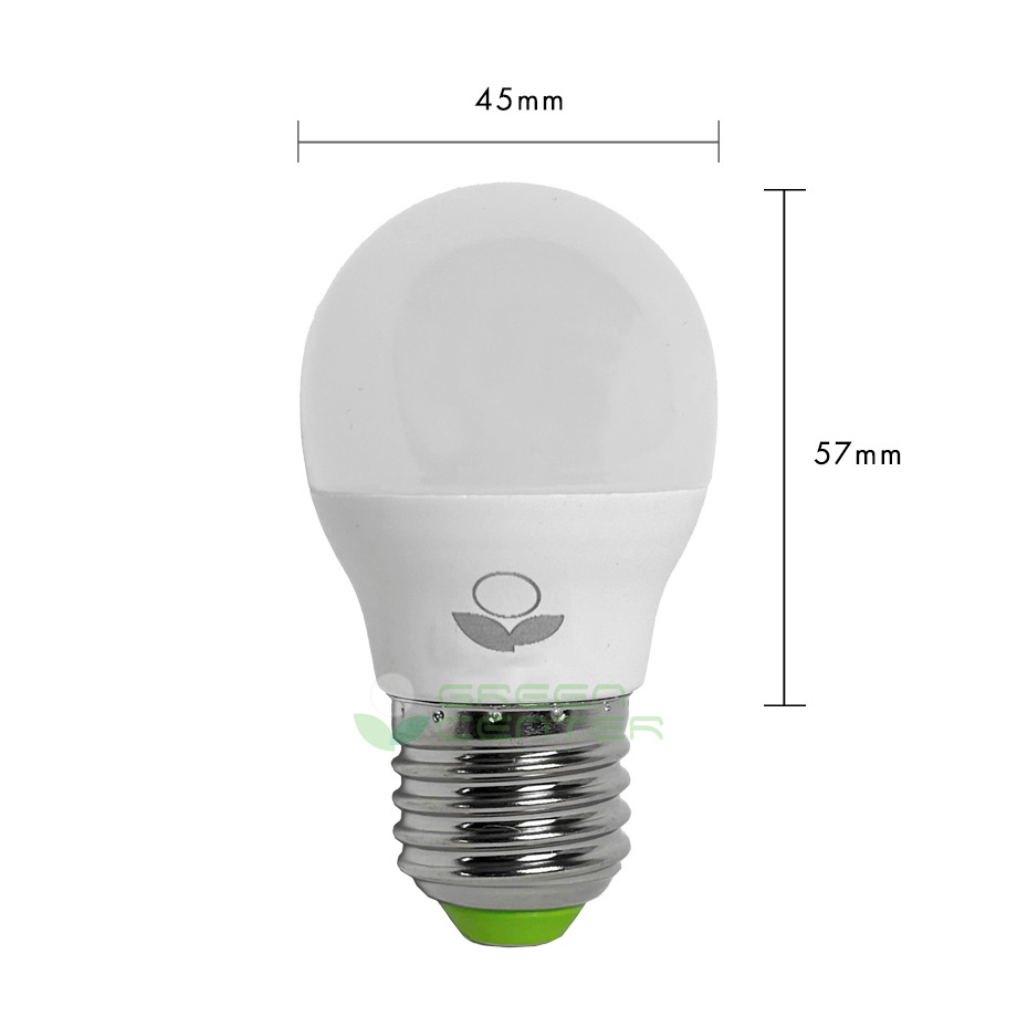 Ampolleta LED A45 Rosca E27 – 3W, Luz Cálida 3000K | Forma Clásica AM270900330 - Imagen 2