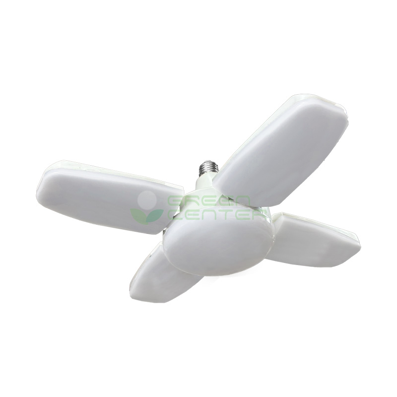 Ampolleta LED 4 Aspas Abatibles E27 – 60W, Luz Fría 6500K