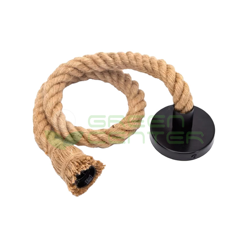 Lámpara Colgante Vintage con Cuerda Rústica – Soquete E27 | Incluye Ampolleta 4W DESSO01000-K2 - Imagen 2