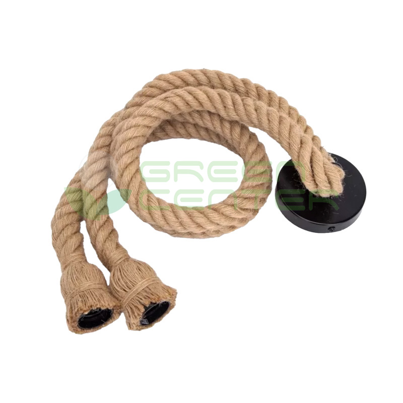 Lámpara Colgante Vintage con Doble Cuerda Rústica – Soquete E27 | Incluye Ampolleta 3W DESSO02000-K1 - Imagen 2