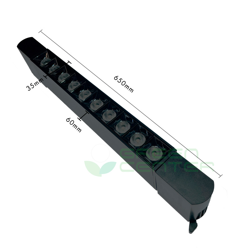 Luminaria Lineal LED para Riel – Negro, 24W, Luz Neutra 4000K | Iluminación Direccional EQLPL02440 - Imagen 2