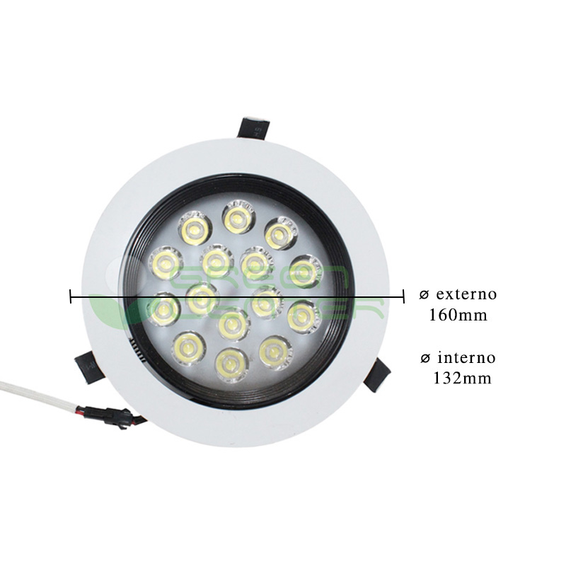 Foco Embutido LED Dirigible – 15W, Luz Fría 6500K | Borde Aluminio - Imagen 3