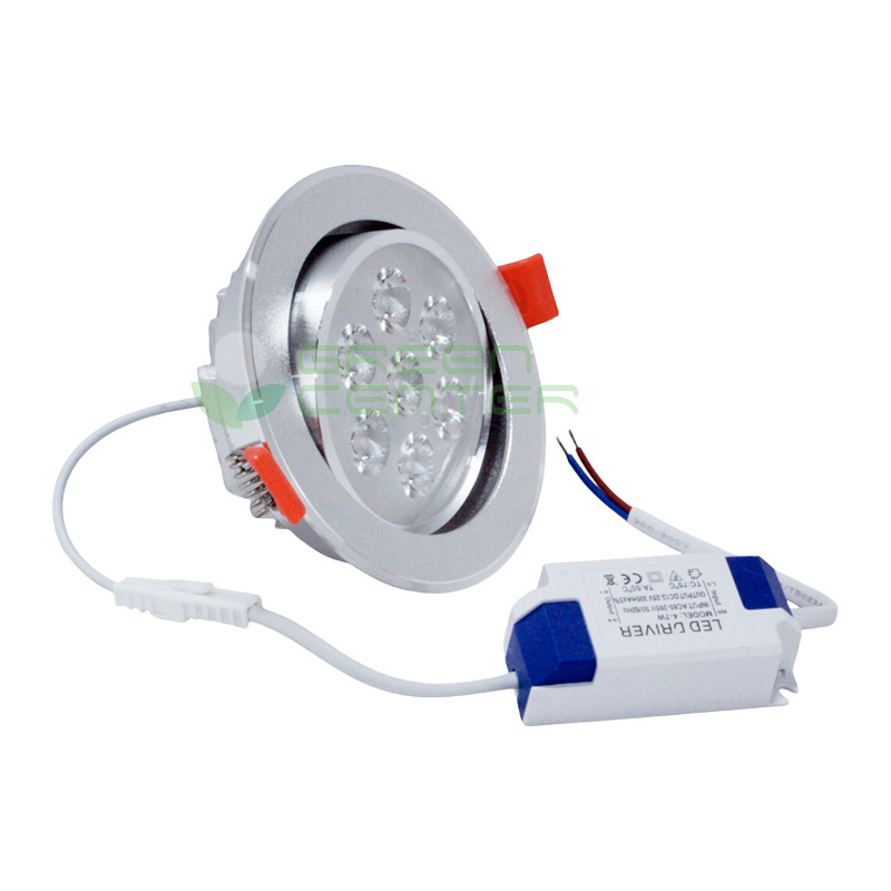 Foco Embutido LED Dirigible – 7W, Luz Fría 6500K | Diseño Cromado - Imagen 3
