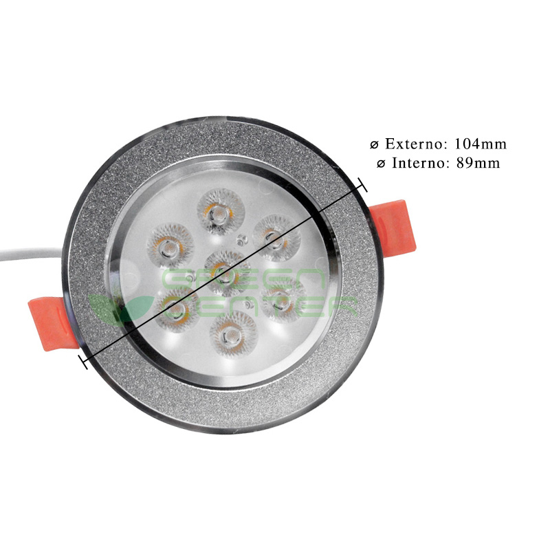 Foco Embutido LED Dirigible – 7W, Luz Fría 6500K | Diseño Cromado - Imagen 4