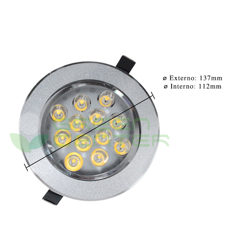 Foco Embutido LED Dirigible – 12W, Luz Fría 6500K | Diseño Cromado - Imagen 4