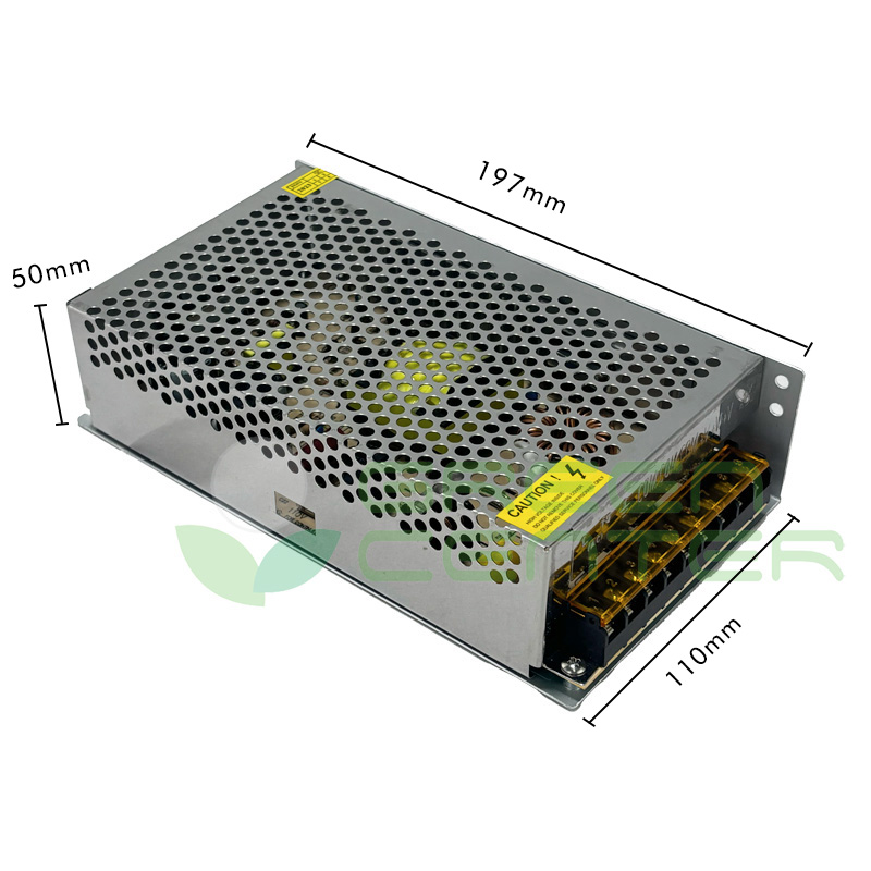 Fuente de Poder LED 12V – 250W, 21A, Carcasa Aluminio | Uso Interior 12.5A 150W - Imagen 3