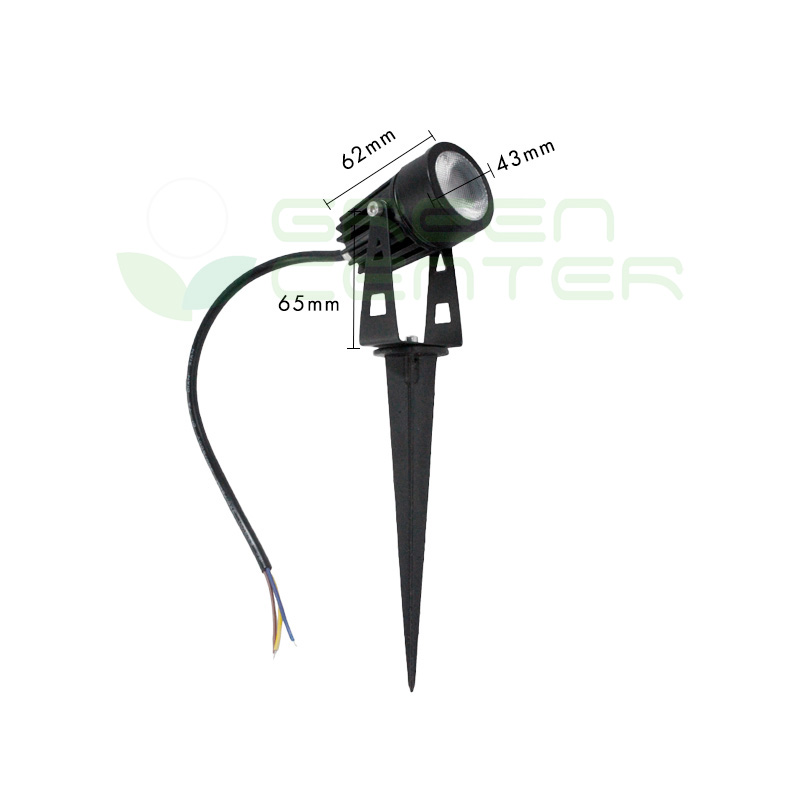 Foco LED COB de Jardín – 3W, Luz Fría 6500K | Instalación con Estaca o Sobrepuesta - Imagen 3