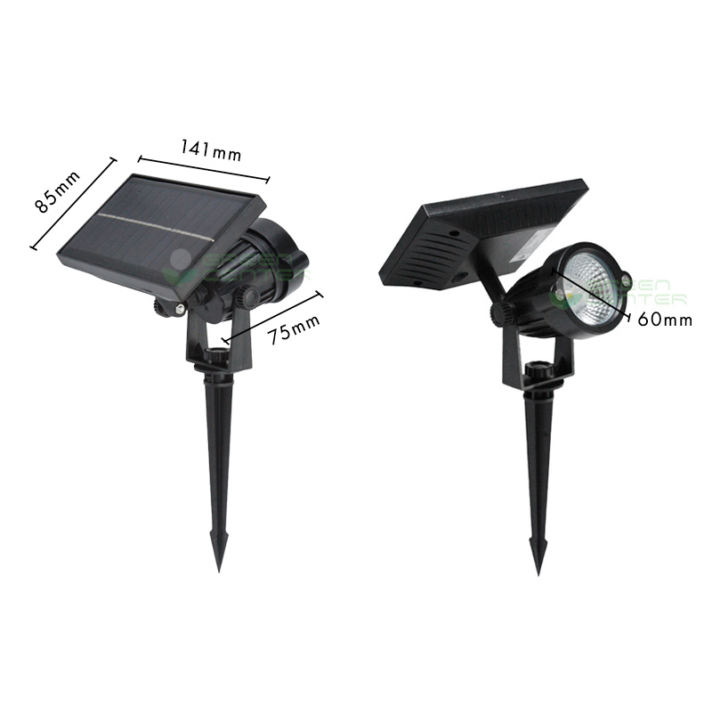 Foco Solar LED de Jardín con Estaca – 7W, RGB Multicolor | Panel Solar Ajustable - Imagen 4