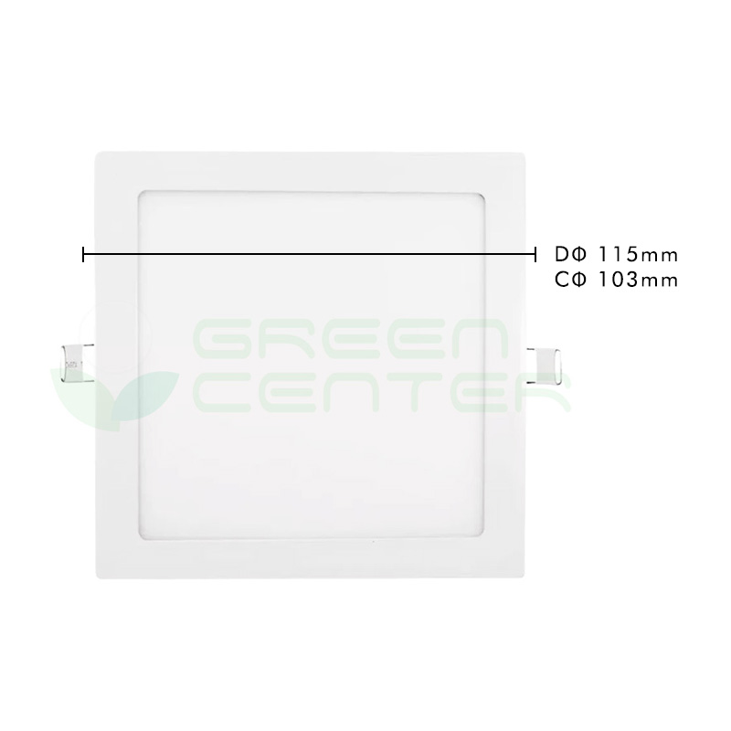 Panel LED Embutido Cuadrado – 7W, Luz Fría 6500K - Imagen 4