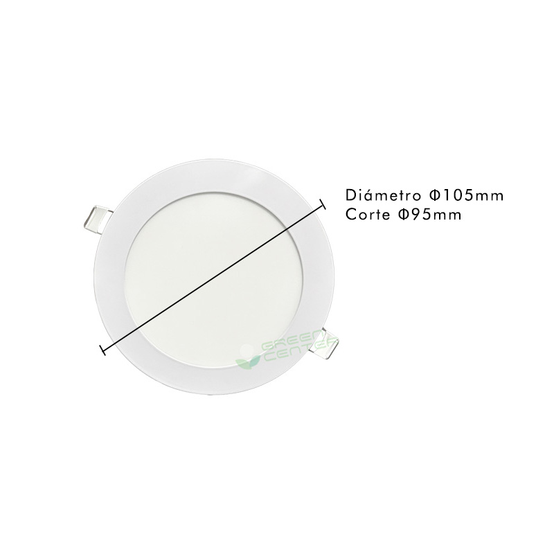 Panel LED Embutido Redondo – 4W, Luz Cálida 3000K - Imagen 4