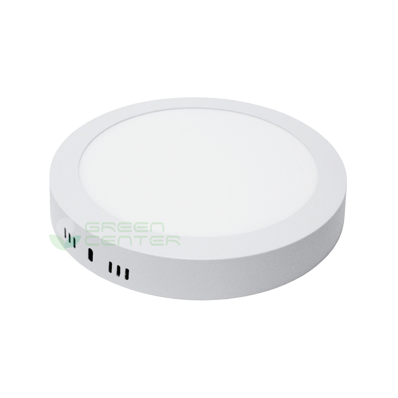 Panel LED Sobrepuesto Redondo – 12W, Luz Fría 6500K
