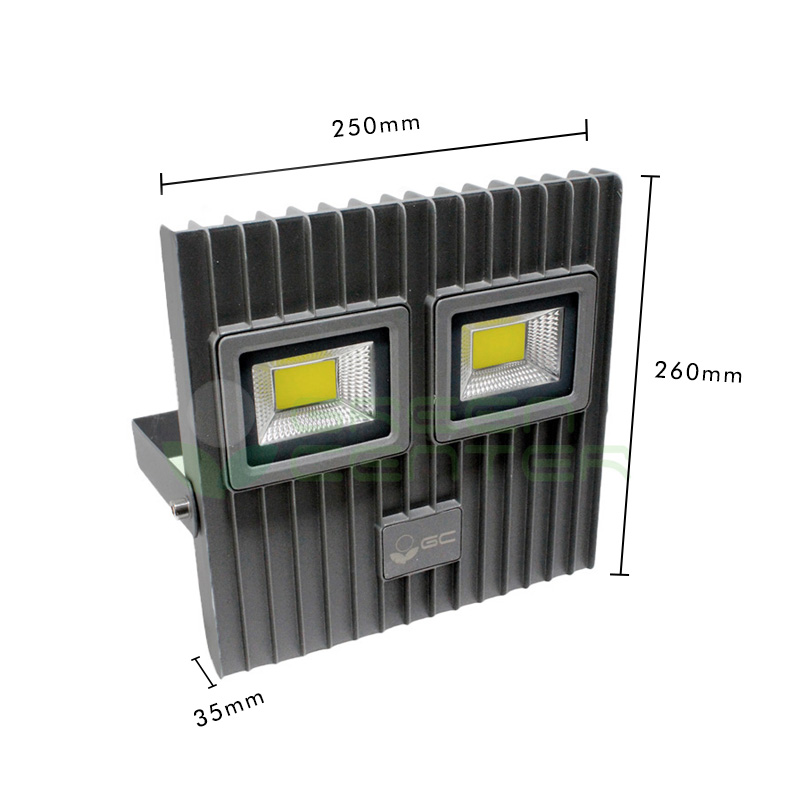 Proyector LED COB Titanium – 100W, Luz Fría 6500K | Alto Lumen, Doble Disipador - Imagen 3