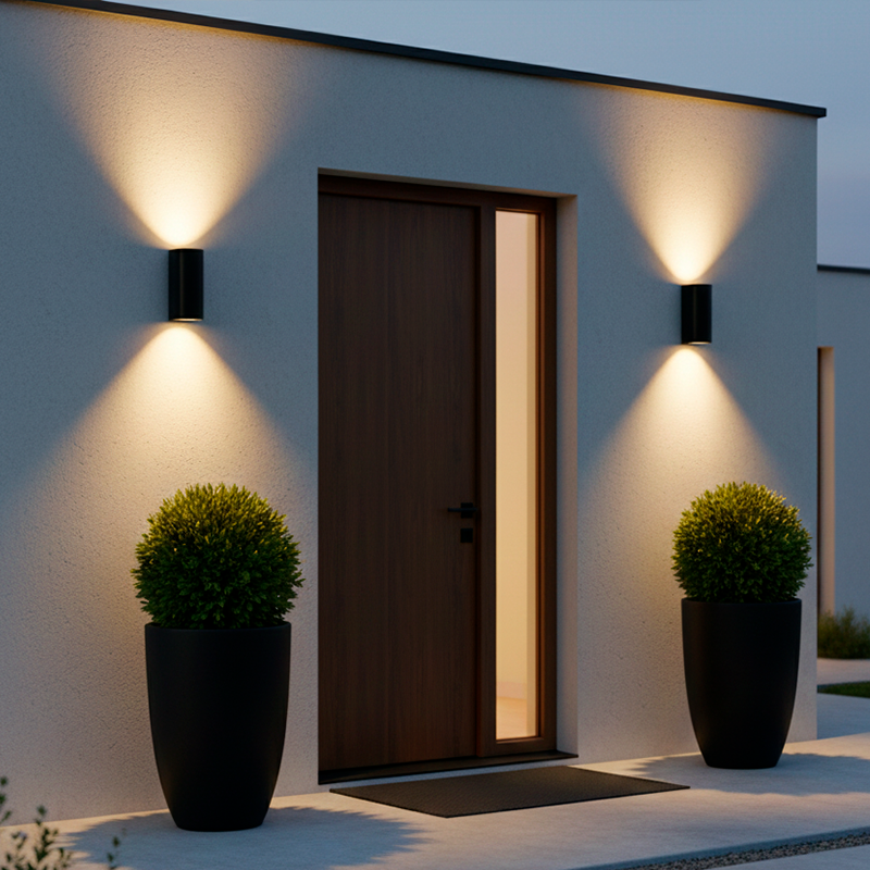 Apliqué de Muro Rectangular para Ampolleta GU10 (Incluidas, Luz Cálida) – Iluminación Bidireccional - Imagen 2